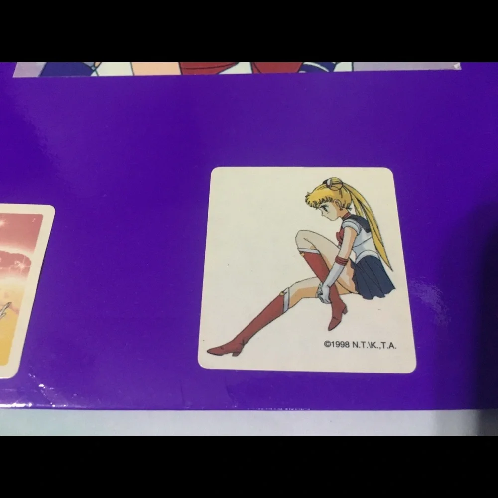 SAILOR MOON Stickers On Purple Folder